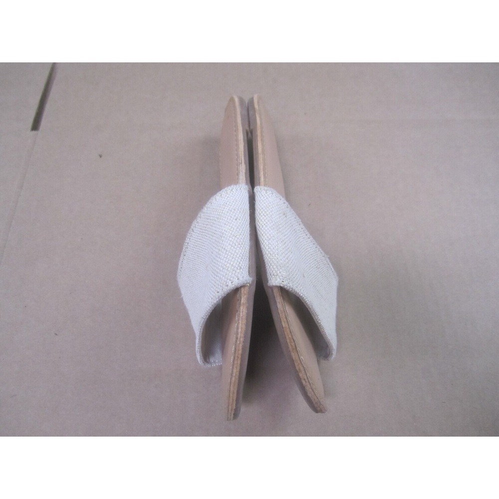 Old Navy Sandals Womens 6 Beige Brown Slip On Slides Fabric Upper Casual - Picture 7 of 9